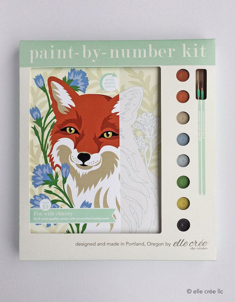 Paint by Numbers Fox Kit