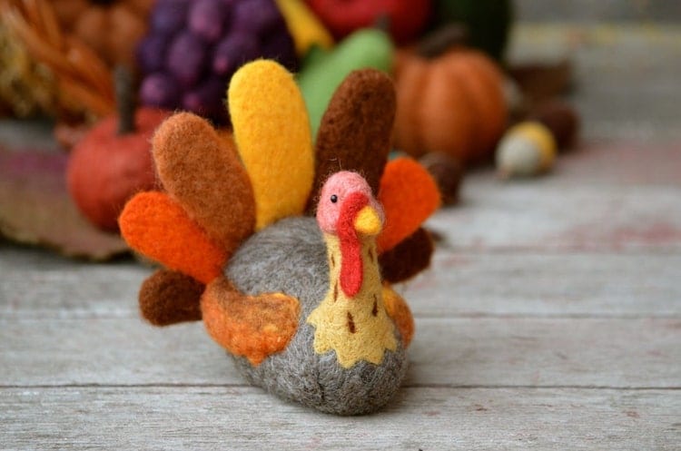 Felted Turkey DIY Kit