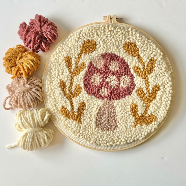 Mushroom Punch Needle Kit