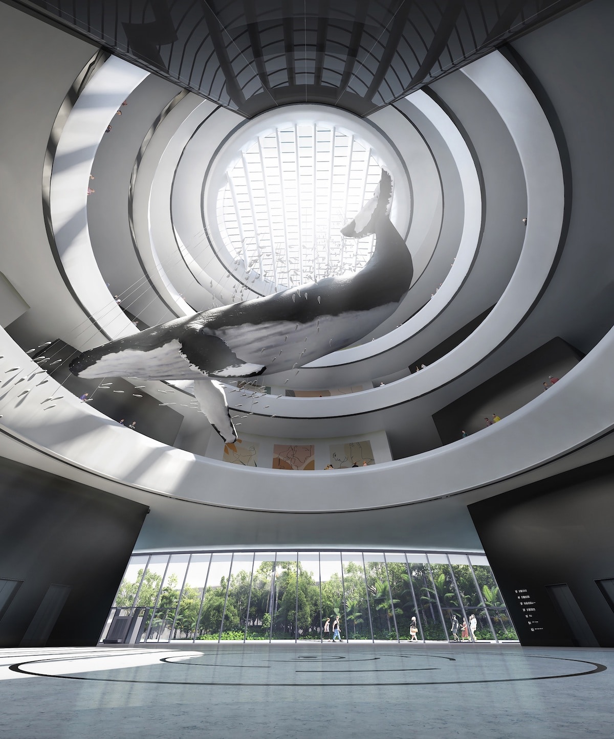 Interior Atrium View of Hainan Science and Technology Museum by MAD Architects