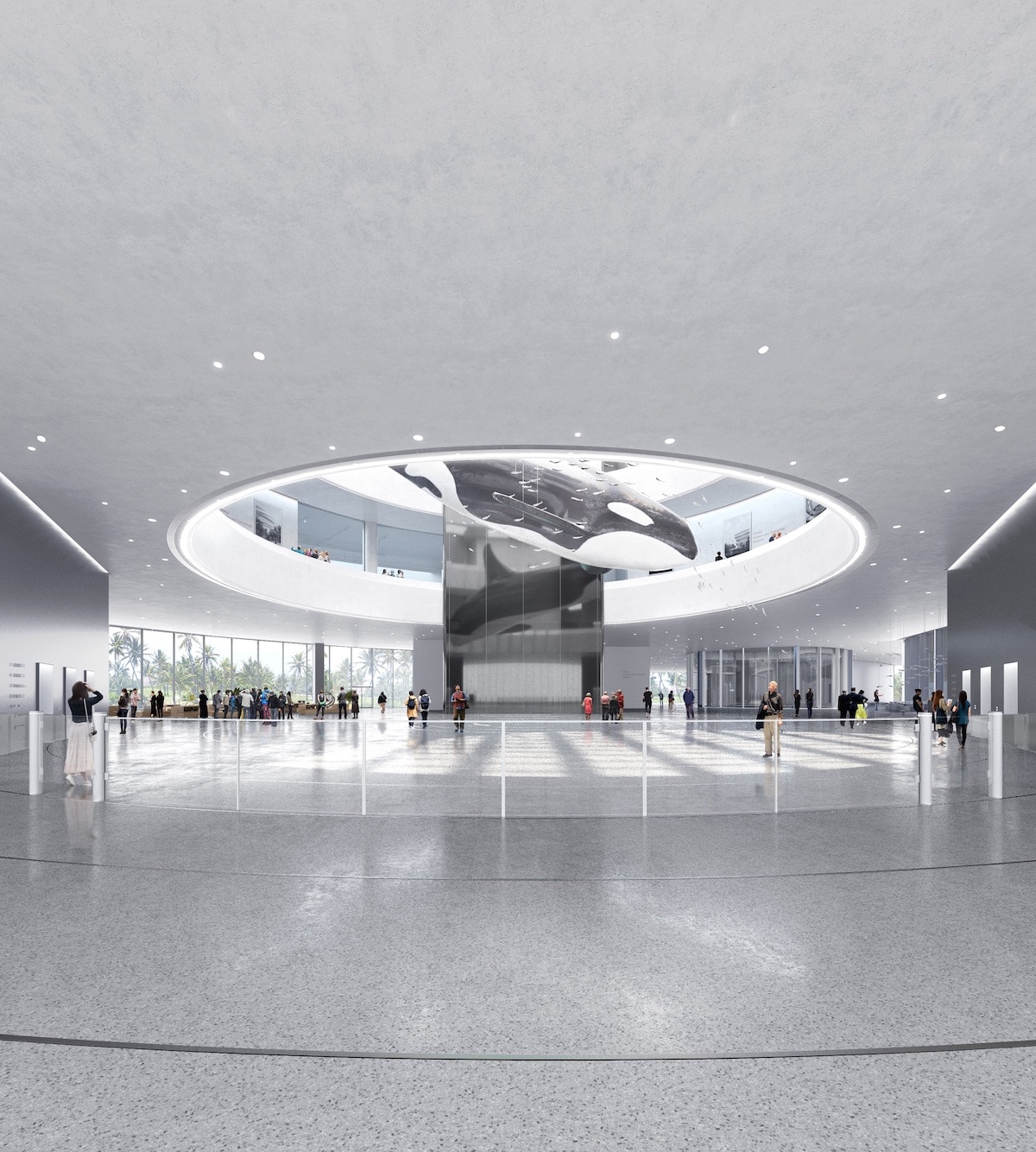 Interior Atrium View of Hainan Science and Technology Museum by MAD Architects