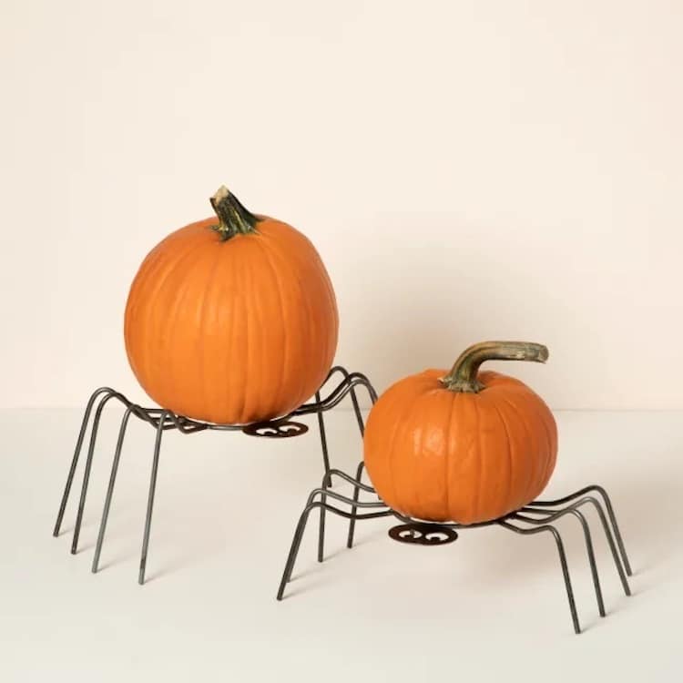 Spider Pumpkin & Flower Pot Holder