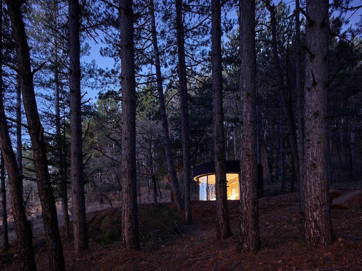 Exterior View of LUMIPOD Cabin by LUMICENE Connects Guests to the Outdoors