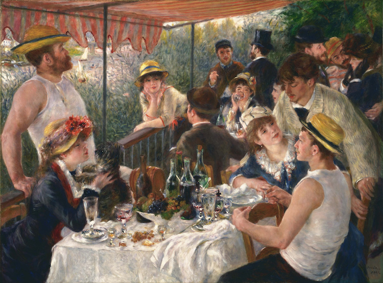 El almuerzo de los remeros de Renoir