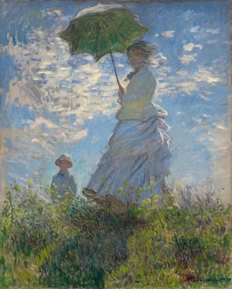 Mujer con sombrilla de Claude Monet