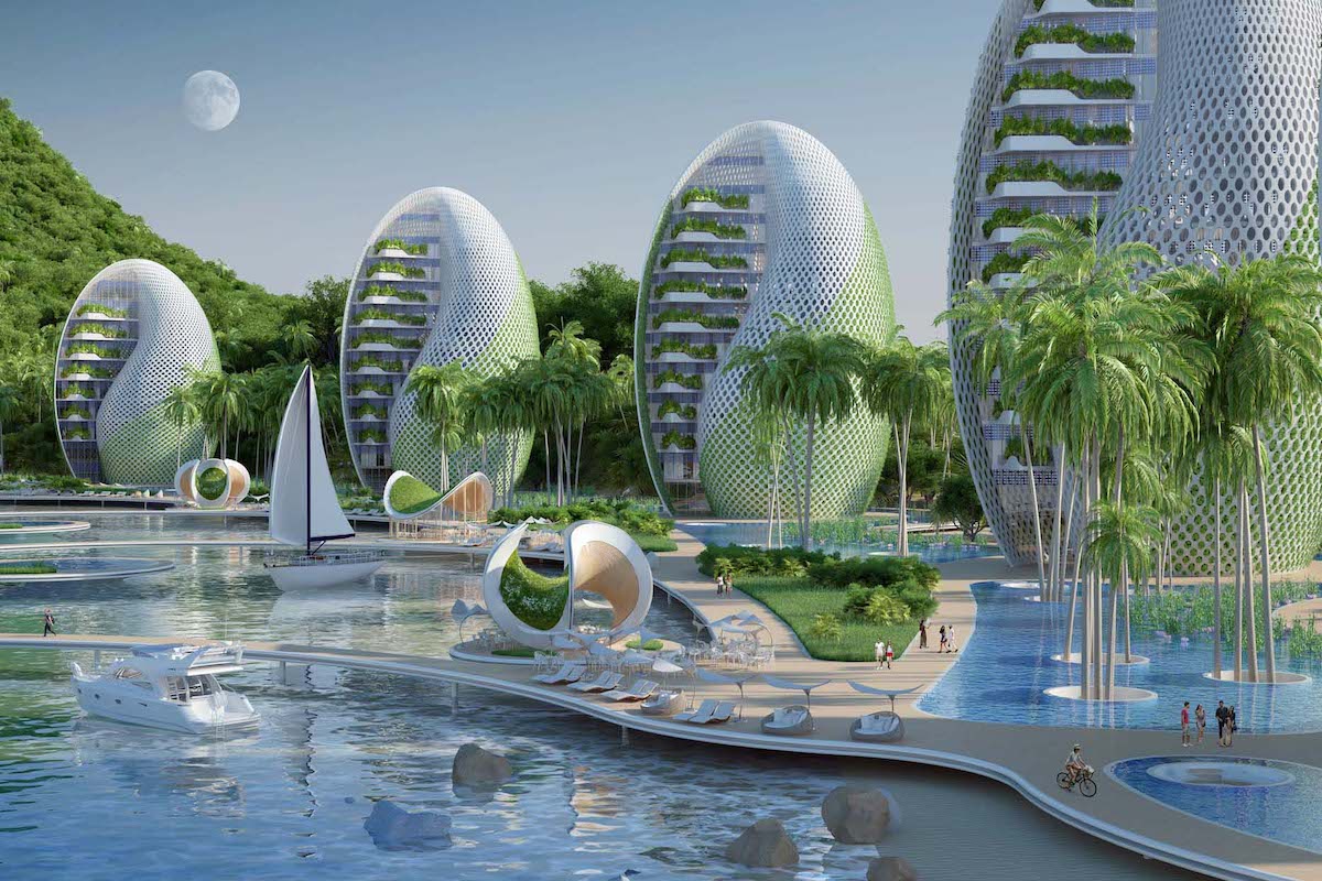 Modules in the Nautilus Eco-Resort by Vincent Callebaut Architectures