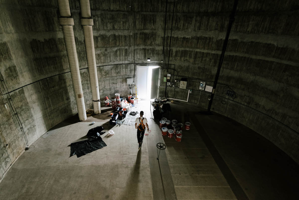 Interior of Water Tower in Gien