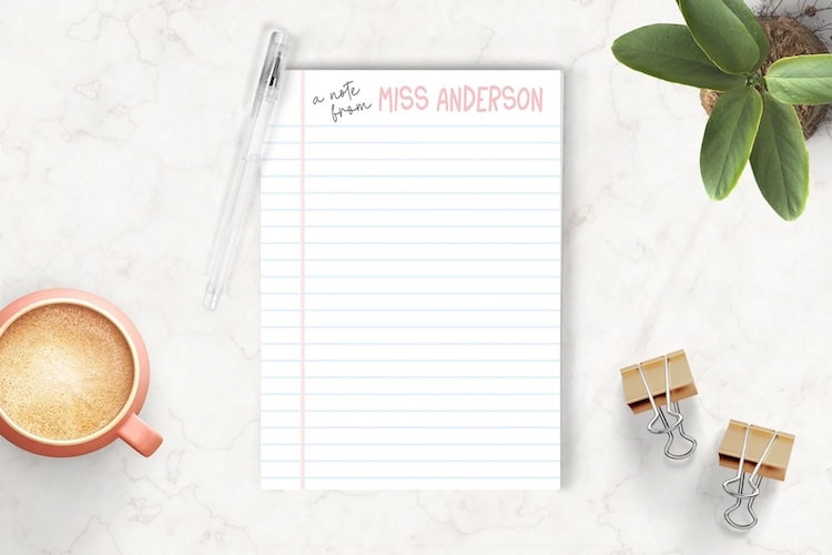 Personalized Notepad