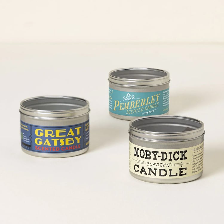 Collectible Book-Scented Candles
