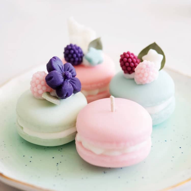 Macaron Candles