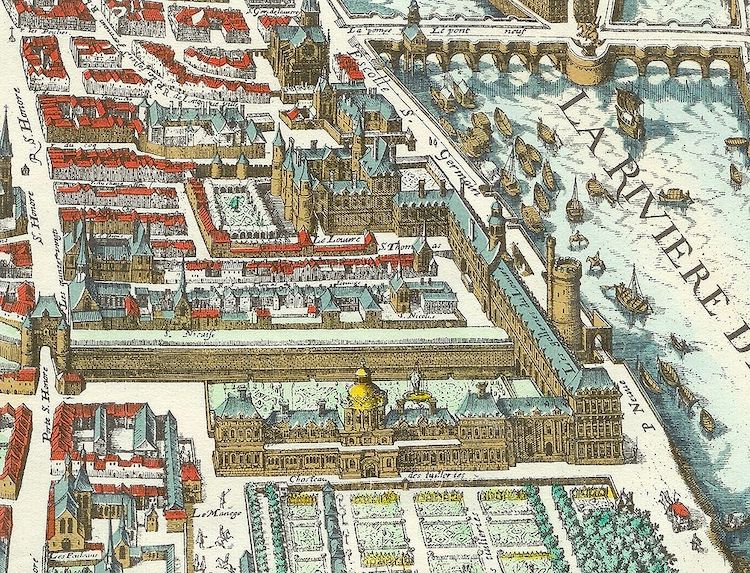 Plan des Tuileries 1585