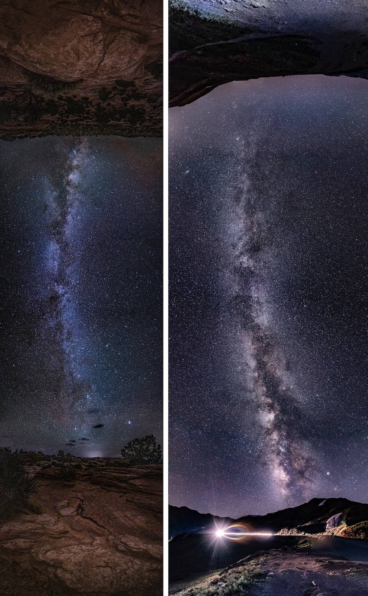 Vertical Panorama Astrophotography by Geoff Decker