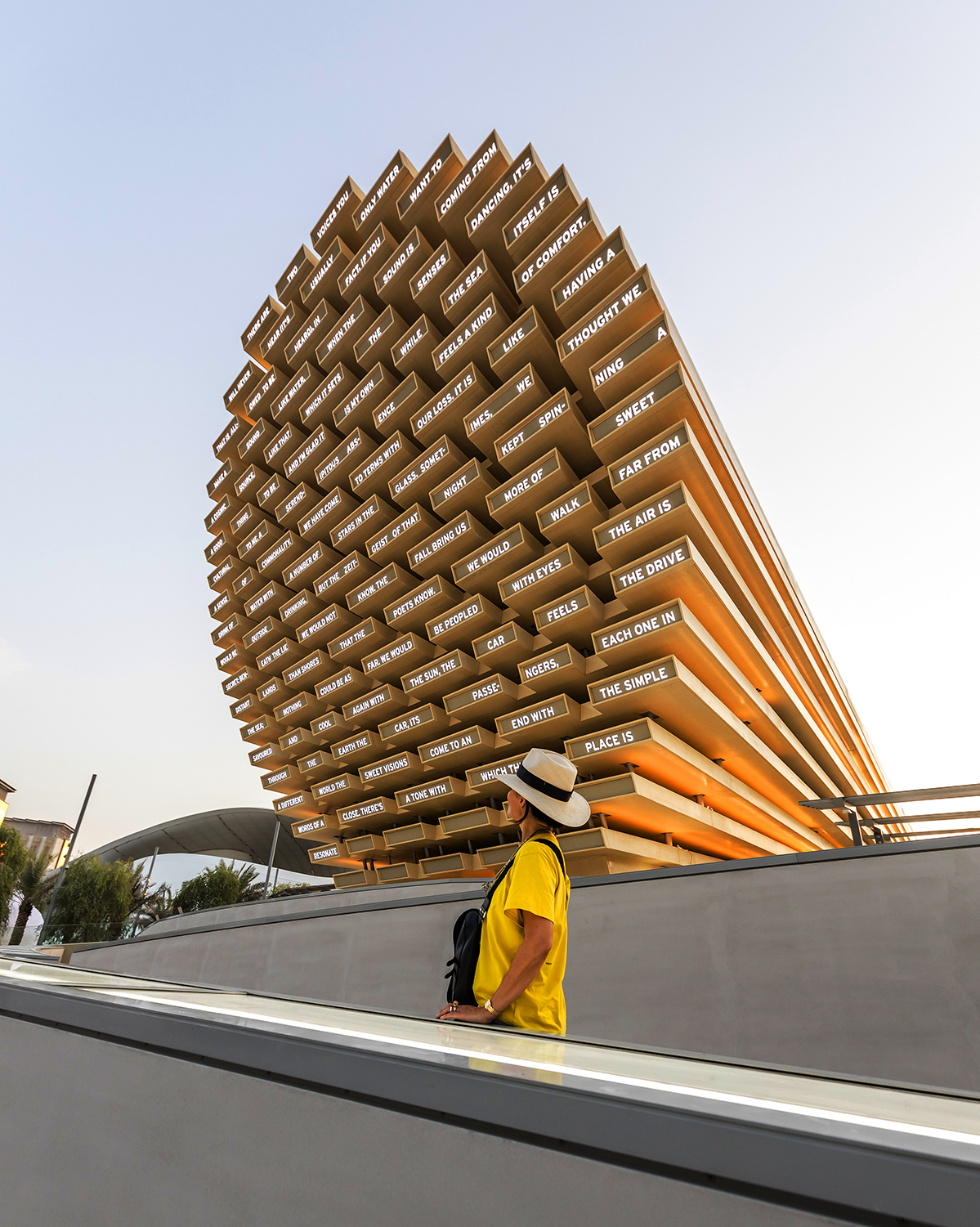 Front View of the UK Pavilion by Es Devlin at Dubai Expo 2020