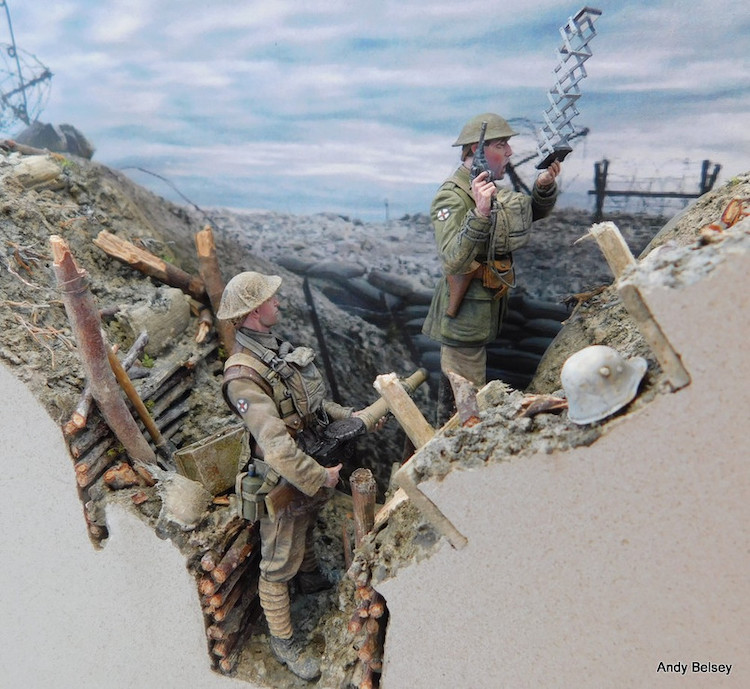 Trench Warfare Scale Model by Andy Belsey