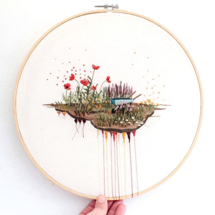 Embroidery Art by Anna Hultin