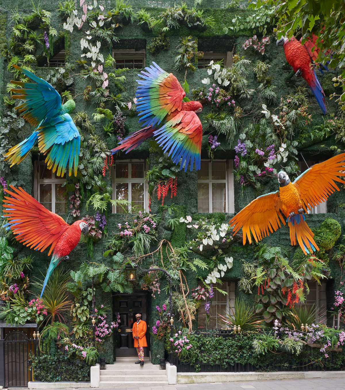 Rainforest Façade Graces Annabel’s in Mayfair London