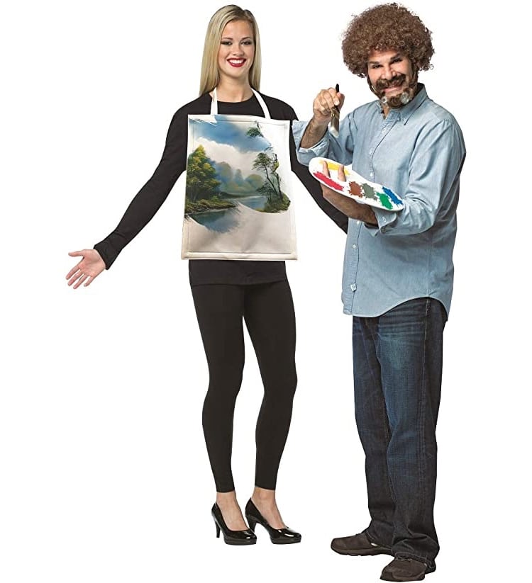 Bob Ross Painting Couple's Costume