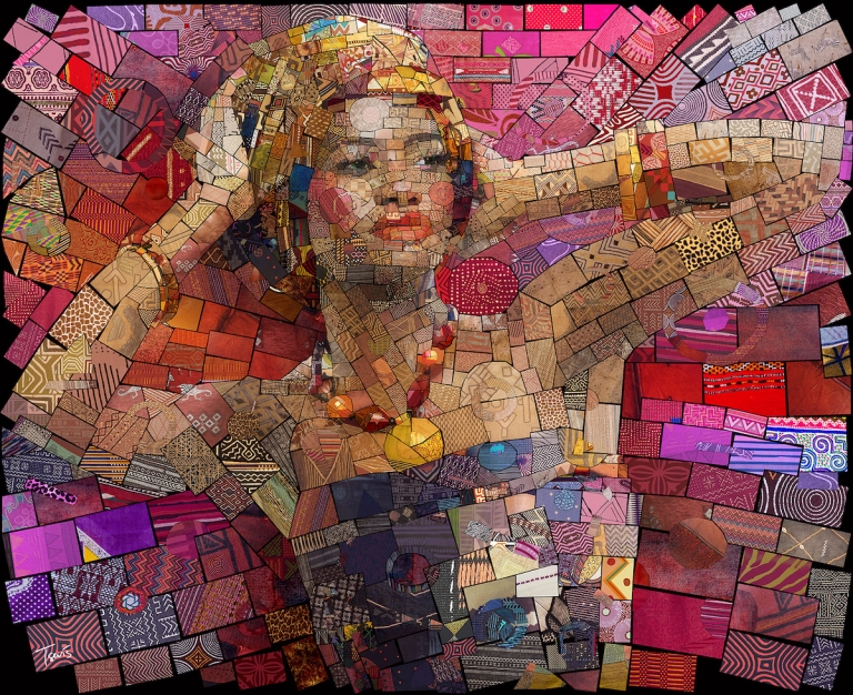 This Stunning Series of Mosaic Portraits is Inspired by African Culture