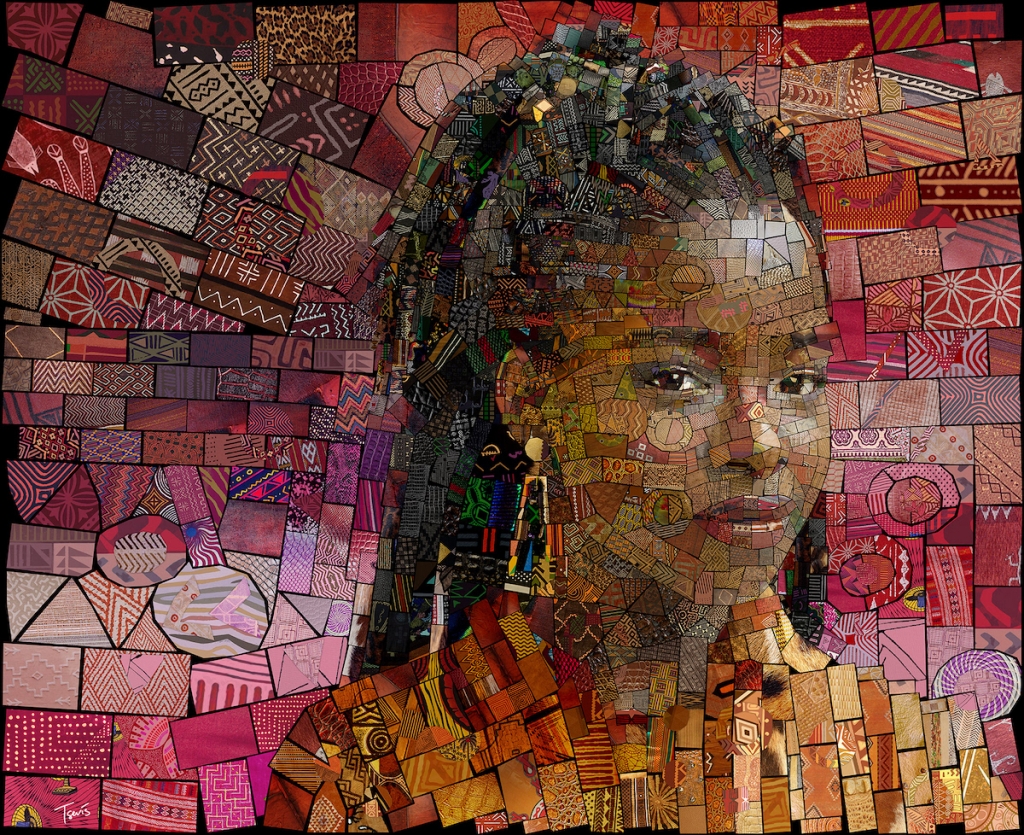 This Stunning Series of Mosaic Portraits is Inspired by African Culture