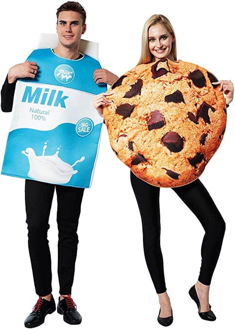 Milk and Cookies Couple's Costume for Halloween