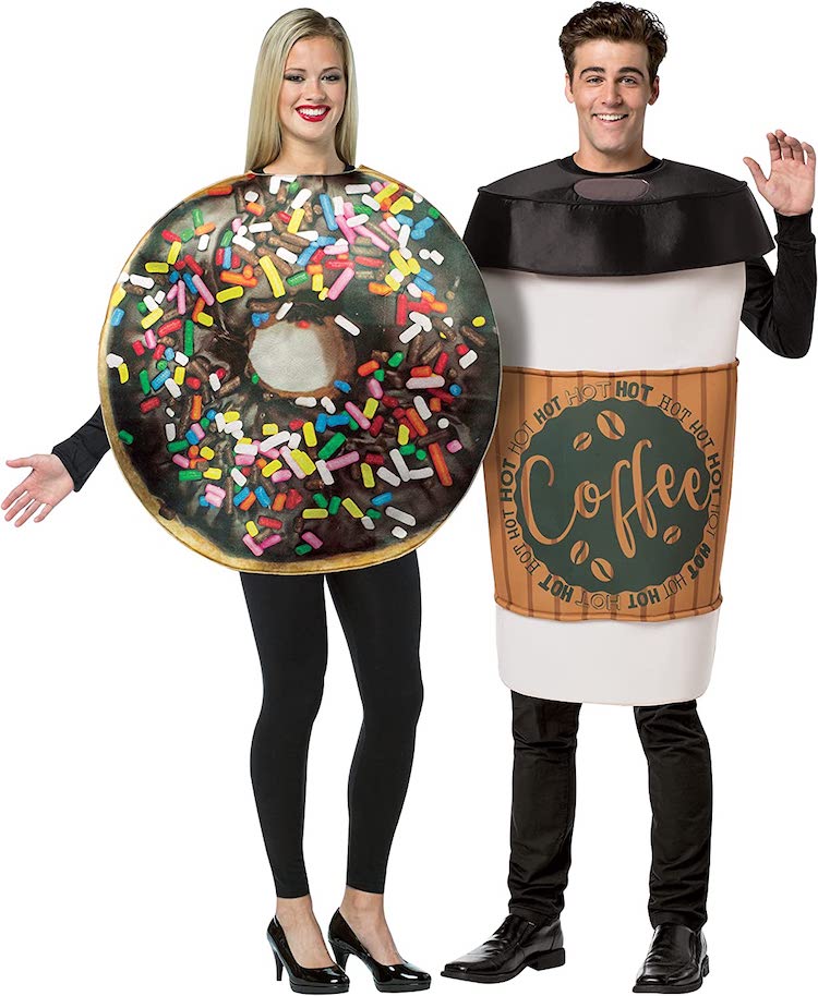 Donut and Coffee Couple's Costume