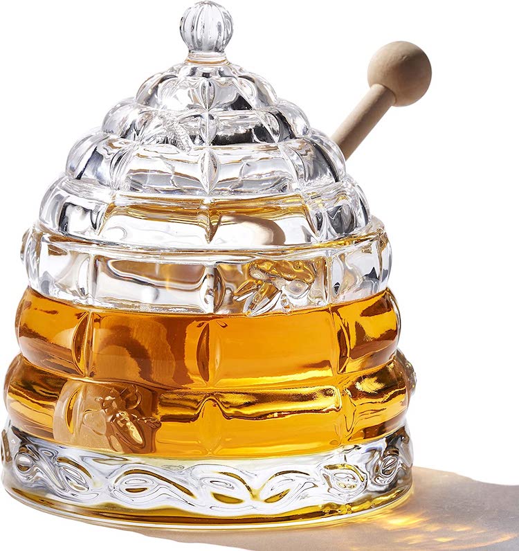 Crystal Honey Jar