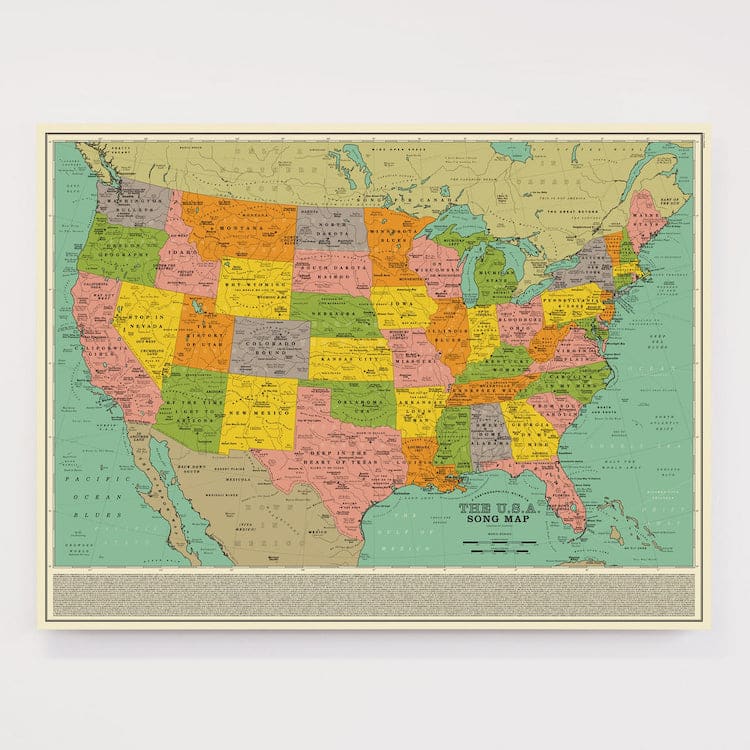 Dorothy USA Song Map