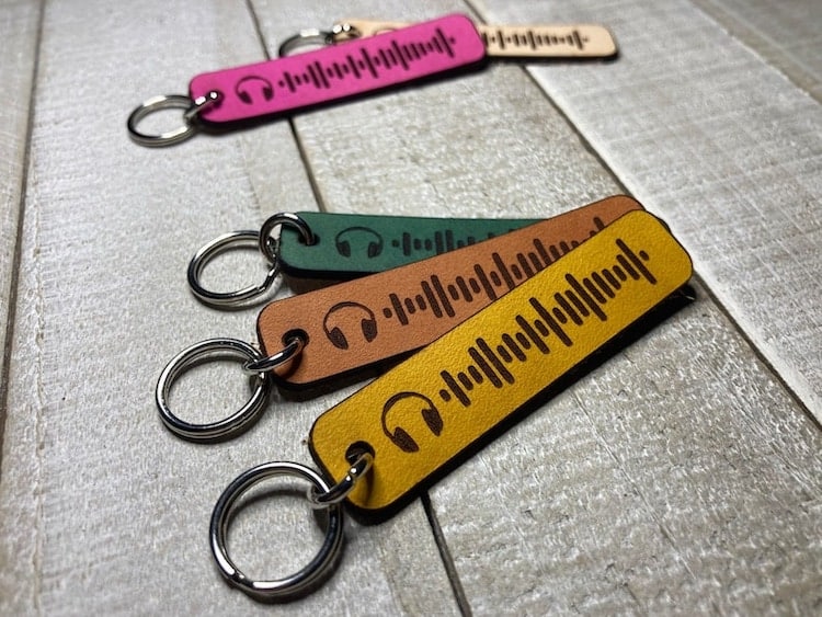 Personalized Spotify Song Code Keychain