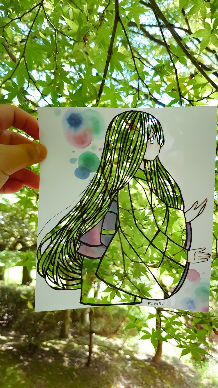 Kirie Nature Paper Art by Erica