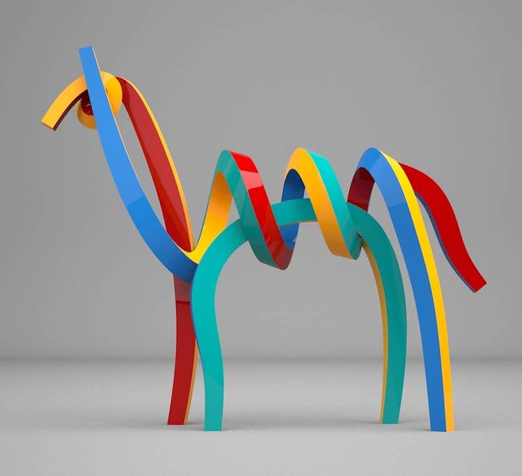 Sculpture minimaliste d'animaux Lee Sangsoo