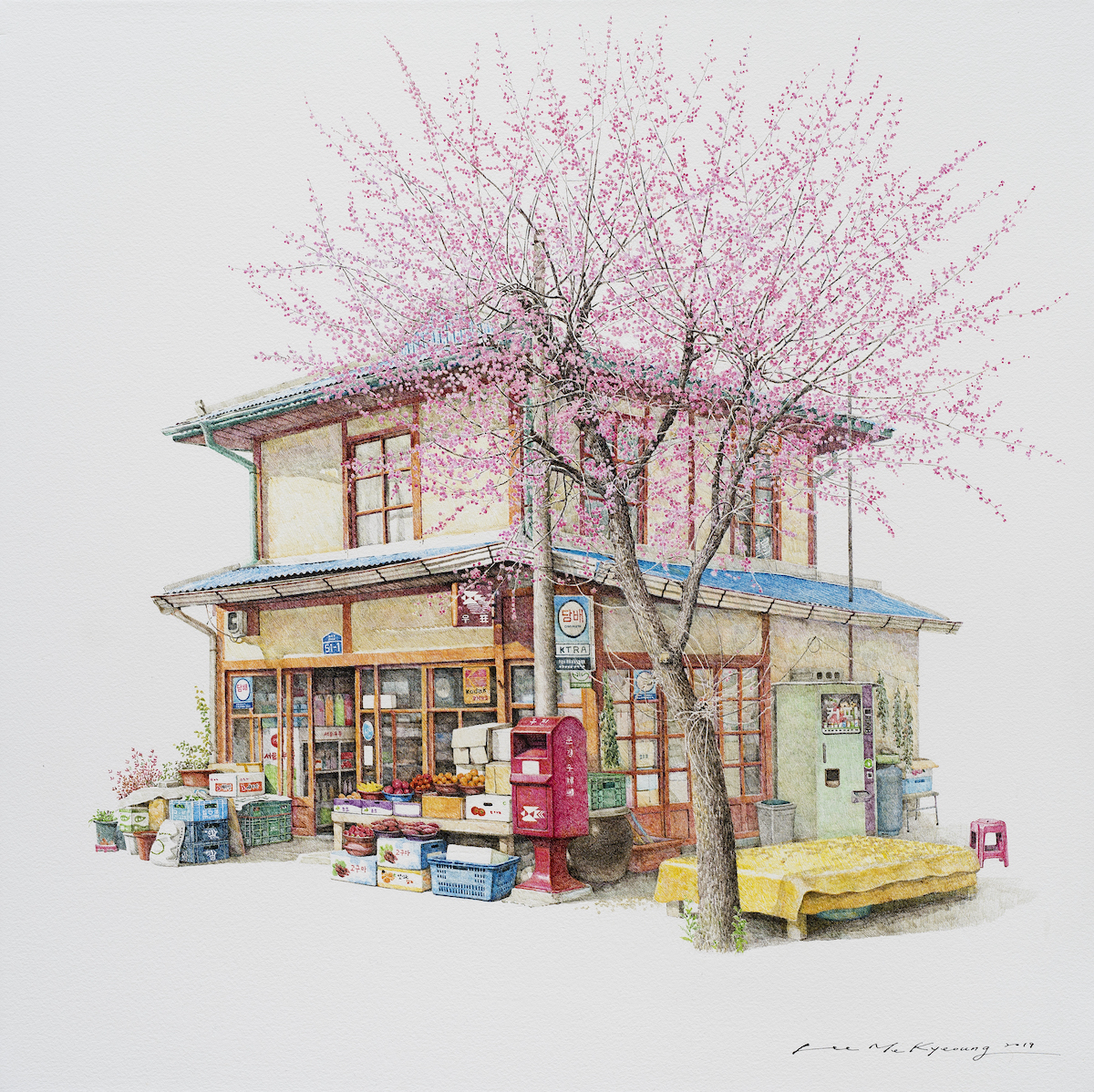 Drawings of Buildings by Lee Me Kyeoung