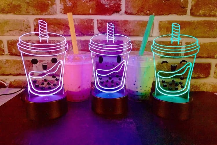 neon light boba lamps