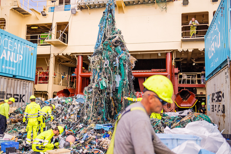 Ocean Plastic Collected by The Ocean Cleanup