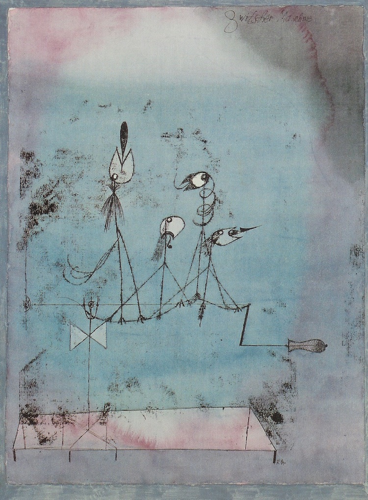 Twittering Machine Painting by Paul Klee