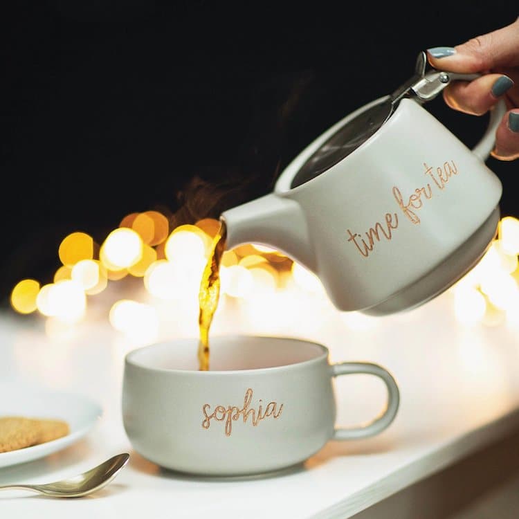 personalized tea for one set