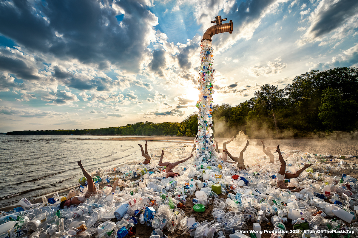 Benjamin Von Wong Plastic Waste Art
