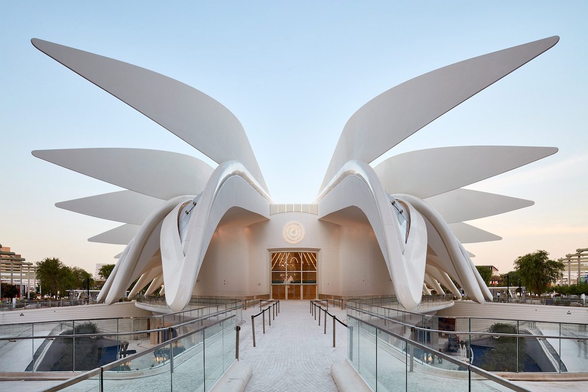 Front View of Santiago Calatrava's UAE Pavilion for Dubai Expo 2020