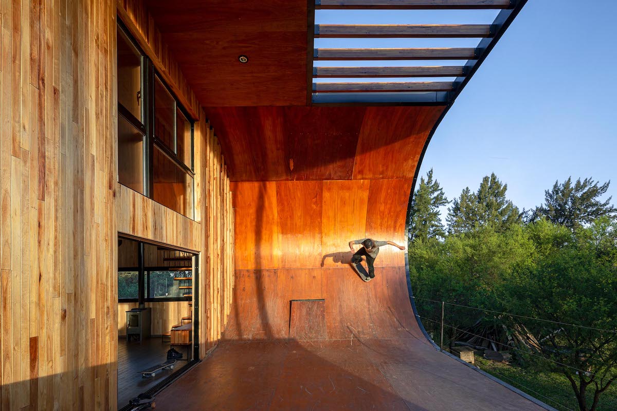 Skateboard Ramp on Back of House by Macu Bulgbure