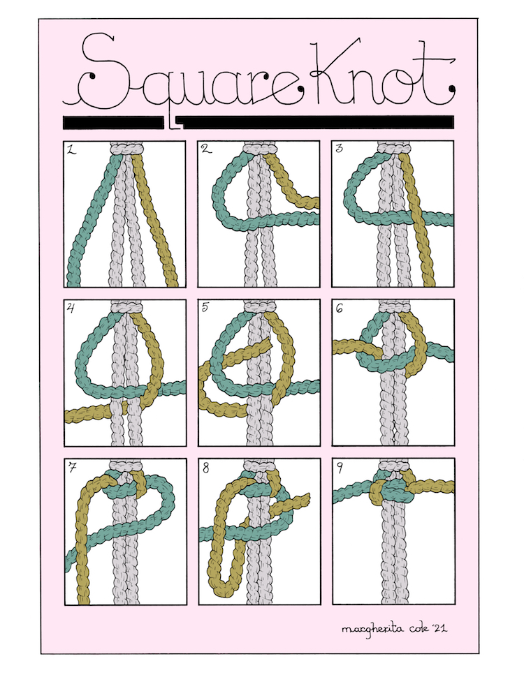 How to Make a Square Knot Macrame