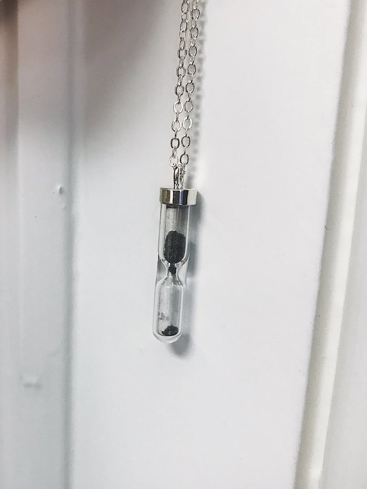 Space Time Hourglass Necklace