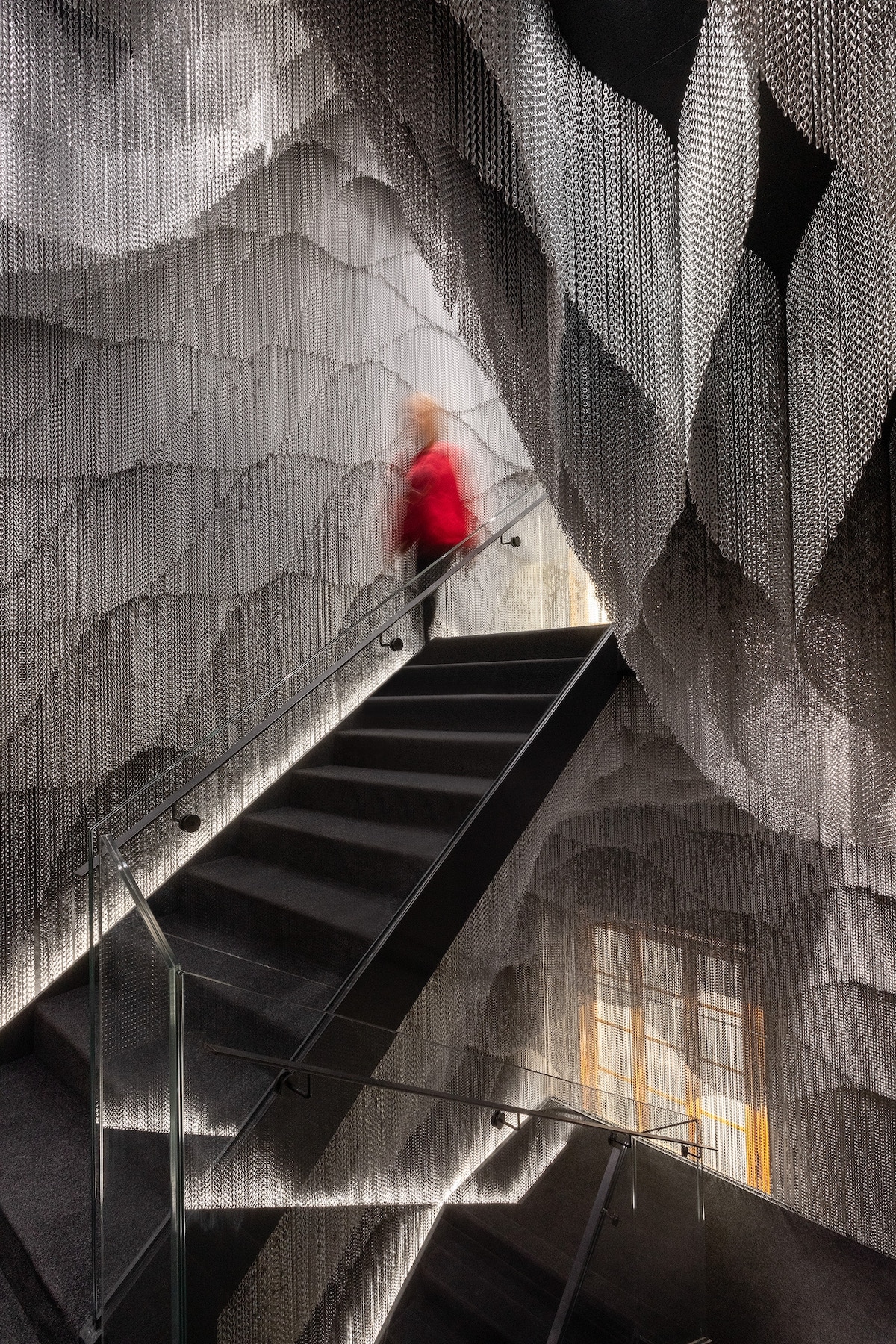Expérience Casa Batlló 10D avec escalier conçu par Kengo Kuma