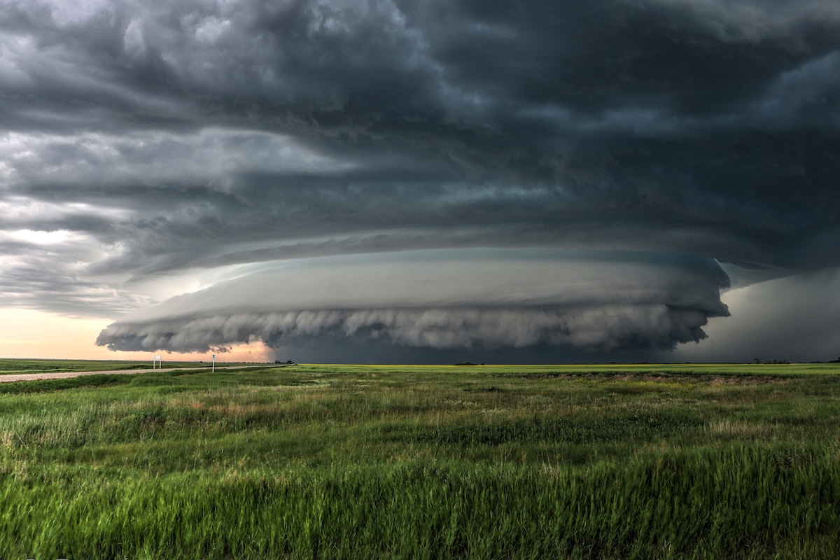 Supercell Over a Prairie