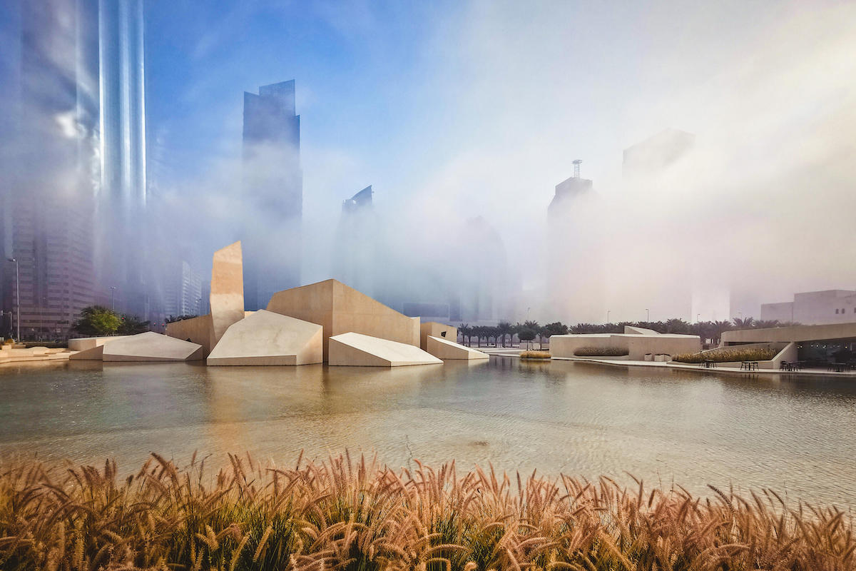 Qasr Al Hosn un matin brumeux