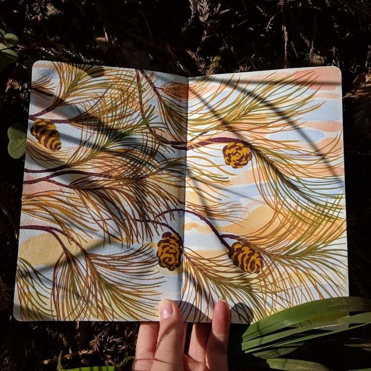 Sketchbook Paintings by Angela Mckay