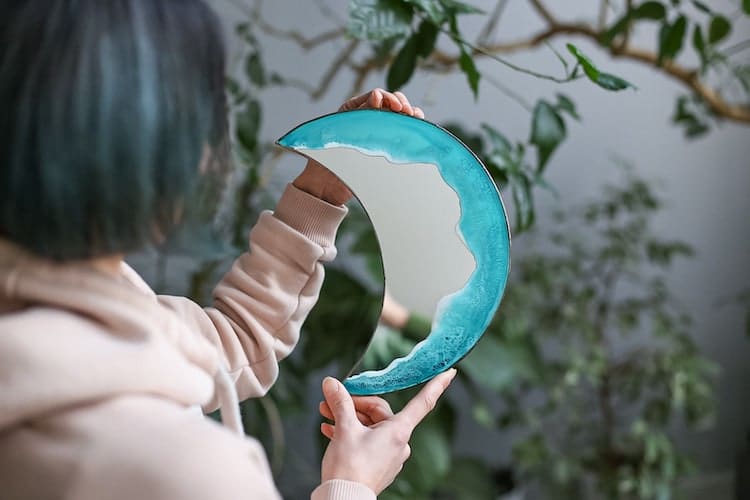 Roslynka Resin Ocean Mirror Art
