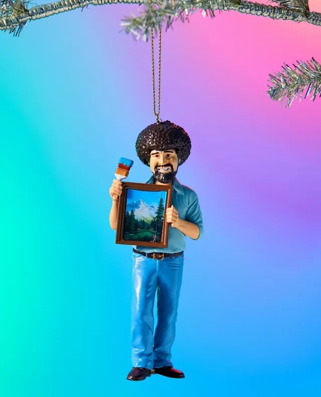 Bob Ross Christmas Ornament