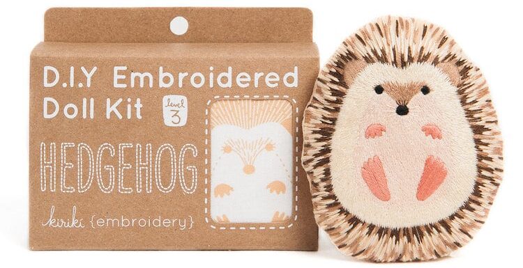 Hedgehog Doll Embroidery Kit