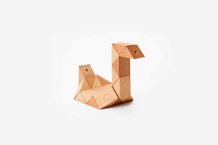 Snake Block Wood Toy