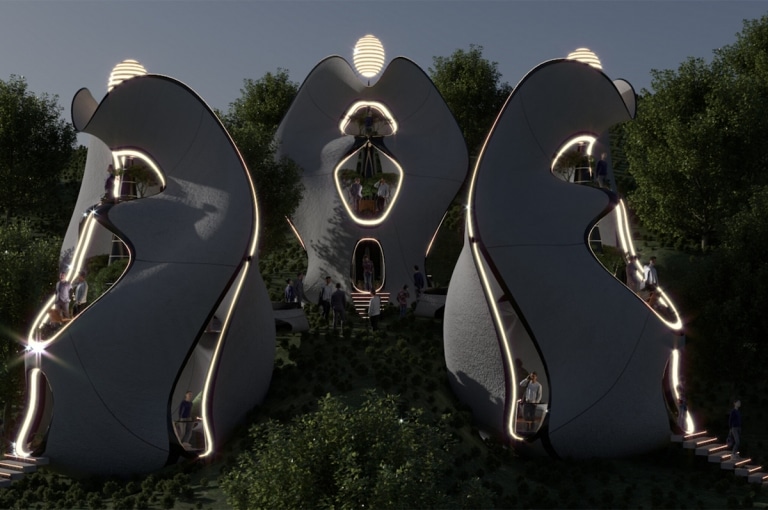 Architects Propose Steel Houses Built With 3D-Printed Exoskeletons