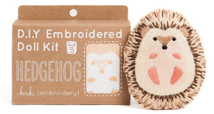Kiriki Press Hedgehog Embroidery Kit